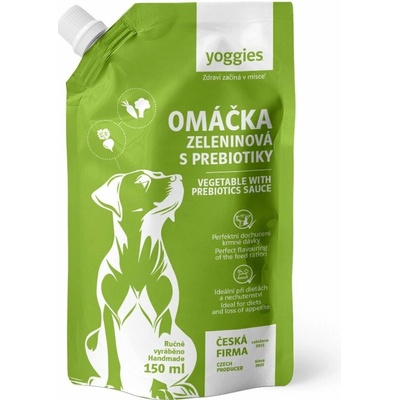 Yoggies zeleninová omáčka s prebiotikami 150 ml