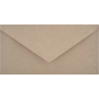 Obálka DL Kraftová Přírodní,proužek 110x220mm