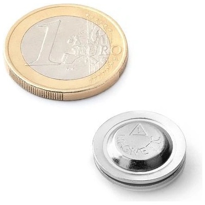Magnetická jmenovka kulatá, kov + magnet – Hledejceny.cz