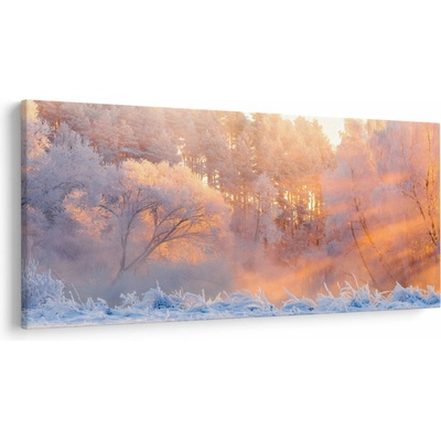 Obraz - Mrazivé svitanie, jednodielne 250x125 cm