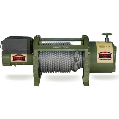 Elektrický naviják 19t 24V ocelové lano 35m DRAGON WINCH DWT 42000 HDL