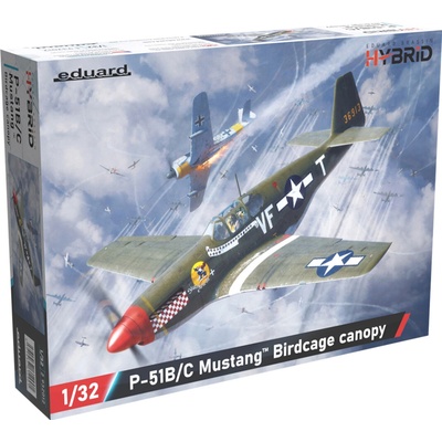 Eduard North American P 51B/C Mustang Birdcage canopy (Hybrid edition) 1:32