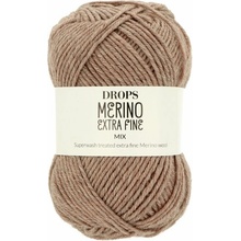 Drops Merino Extra Fine MIX 57 svetlo hnedá