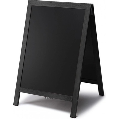 Jansen Display Dřevěné áčko s křídovou tabulí 55 x 85 cm / černá