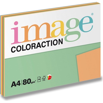 Image Coloraction barevný papír Mix intenzivní 80 g 5 x 20 listů