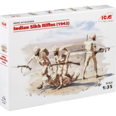 ICM Indian Sikh Rifles 1942 4 figúrky 1:35