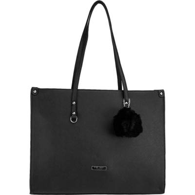Lara Bags SARAH dámska koženková kabelka Čierna