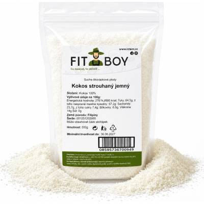 FITBOY Kokos strouhaný jemný 500 g