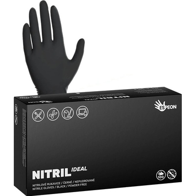 Espeon Nitril Ideal nepudrované černé 100 ks – Hledejceny.cz