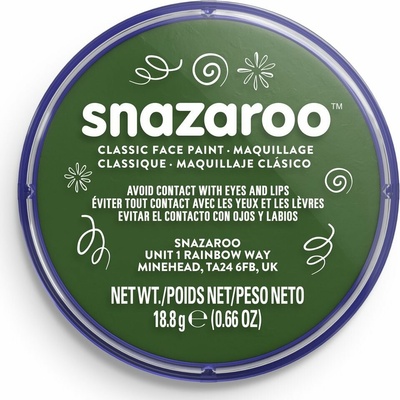 Snazaroo barva na obličej 18 ml Zelená Dark Green