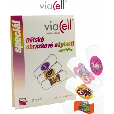 Viacell D122F Dětské obrázkové náplasti 20 ks