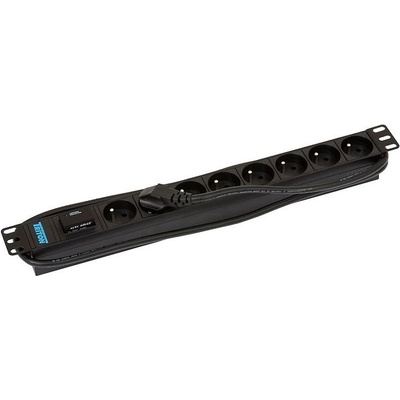 Triton 19" 8xCZ zásuvka,bleskojistka,3x1.5mm 2m RAL9005 RAB-PD-X07-A1 – Hledejceny.cz