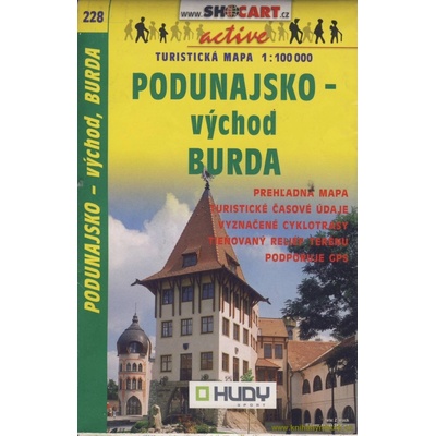 Turistická mapa 228 Podunajsko východ Burda 1:100 000