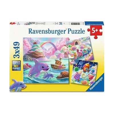 RAVENSBURGER Sladké kráľovstvo 3x49 dielov