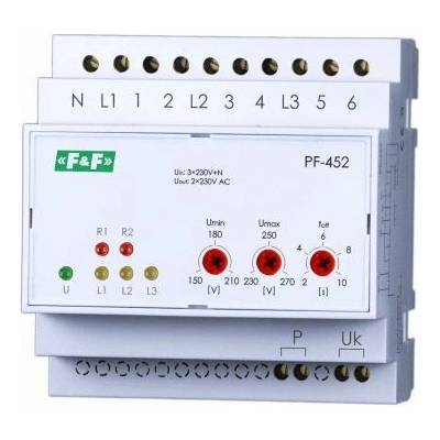 F&F PF-452 - Automatický prepínač fáz pre stýkače, 3x 400V, 16A