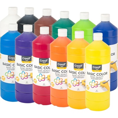 Creall sada temperových farieb 12 ks 1000 ml