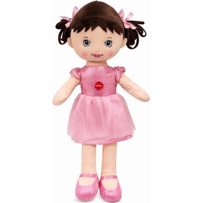 Mikrotrading Viktorka hadrová růžová 32 cm česky mluvící