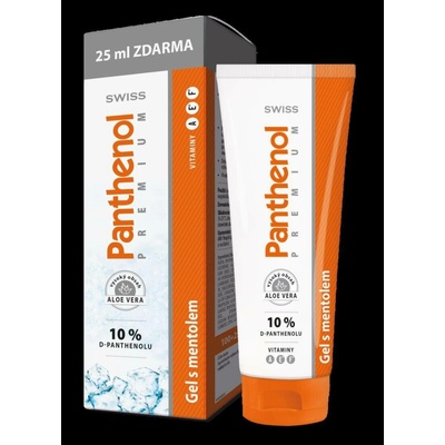 Swiss Premium Panthenol 10% chladivý gel s mentolem pro hydrataci podrážděné pokožky 125 ml – Hledejceny.cz