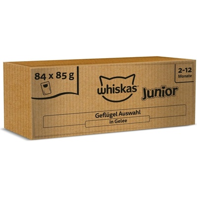 Jumbo Whiskas Junior čerstvé 84 x klasický výber v omáčke 85 g
