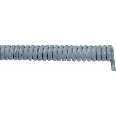 Lapp 73220308 špirálový kábel UNITRONIC® SPIRAL LiF2Y11Y 400 mm / 1600 mm 3 x 0.14 mm² sivá 1 ks