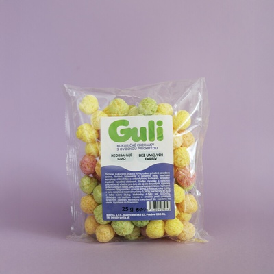 Kukuričné chrumky Guli s ovocnou príchuťou 25g 25g