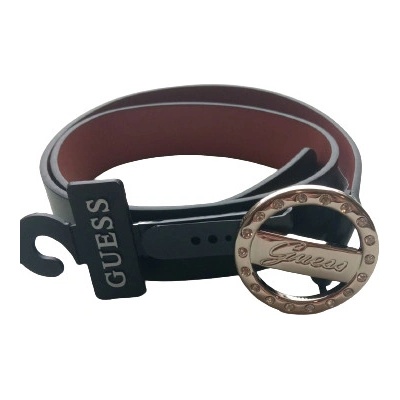 Guess dámský pásek Rhinestone M černý