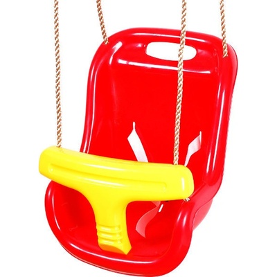 Baby swing Hojdačka pre bábätko červeno-žltá