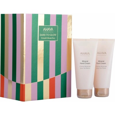 Ahava Dare to Glow Ahava Mineral krém na ruce s minerály z Mrtvého moře 100 ml + Ahava Mineral krém na nohy s minerály z Mrtvého moře 100 ml kosmetická sada – Hledejceny.cz