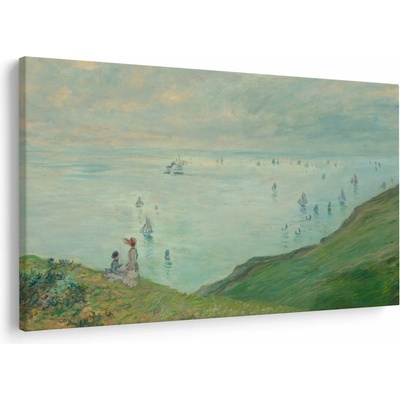 Obraz - Henri Fantin-Latour, Cliffs at Pourville, reprodukcia, jednodielne 120x80 cm