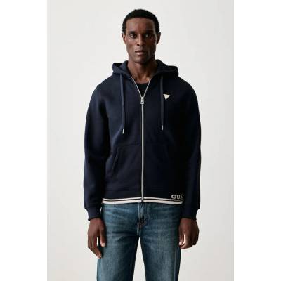 Guess na zips s kapucňou M6BQ48.K6168 tmavomodrá