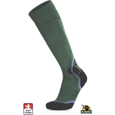 Dr. Hunter Podkolenky thermo WINTER LANGE zelené