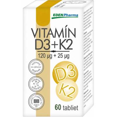 EDENPharma VITAMÍN D3 + K2 60 ks