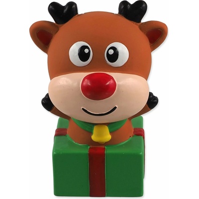 Dog Fantasy Winter Tale sob s dárečkem latexový pískací 12 cm