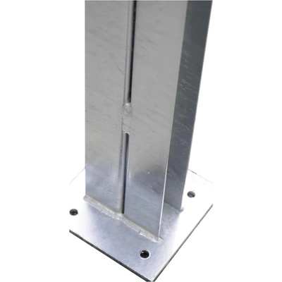 Kovový sloupek pro betonový plot 150 cm, průběžný, Zn