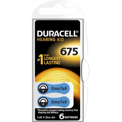 Duracell Hearing Aid velikost 675 6ks 10PP100029