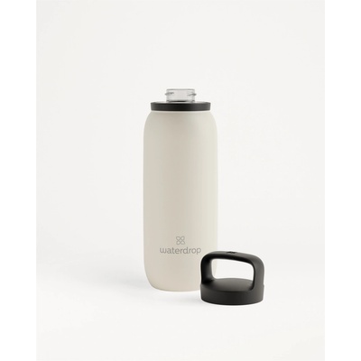 Waterdrop Izolační Funkční Termoska + Funkční Víčko na pití s Pítkem 600 ml krémová matná 600 ml