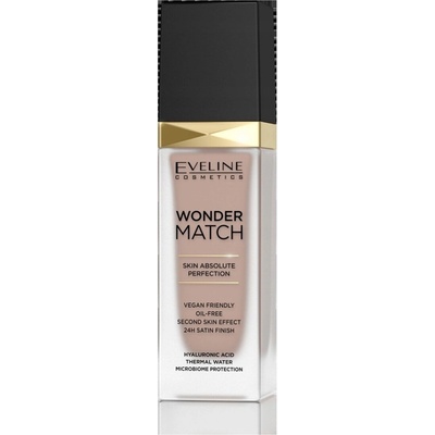Eveline Cosmetics Wonder Match dlouhotrvající tekutý make-up s kyselinou hyaluronovou 45 Honey 30 ml