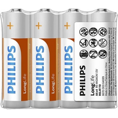 Philips LongLife AAA 4ks R03L4F/10 – Hledejceny.cz