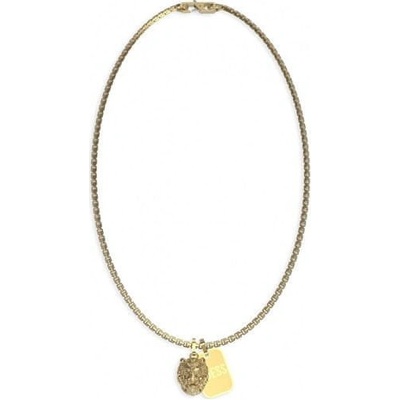 Guess Moderný pozlátený náhrdelník lion king JUMN01300JWYGT/U