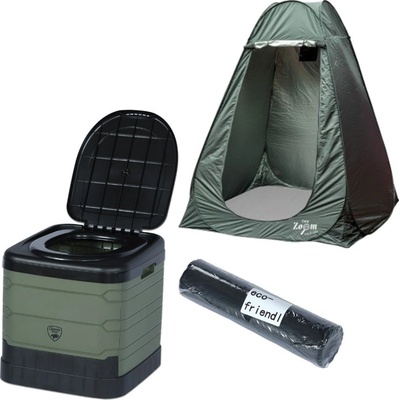 Giants Fishing Set Toaleta Folding Toilet X-Large+ Náhradní Sáčky + Stan