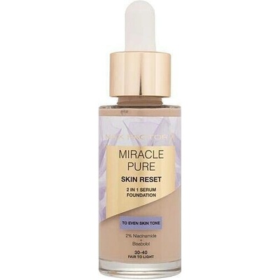 Makeup Max Factor Miracle Pure Skin Reset 2in1 Serum Foundation 30-40 Fair To Light 30 ml
