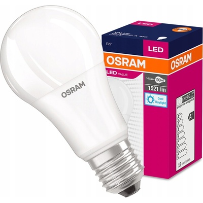 Osram Value CLA100, E27, 1521lm, 14.5W, 865 studená bílá