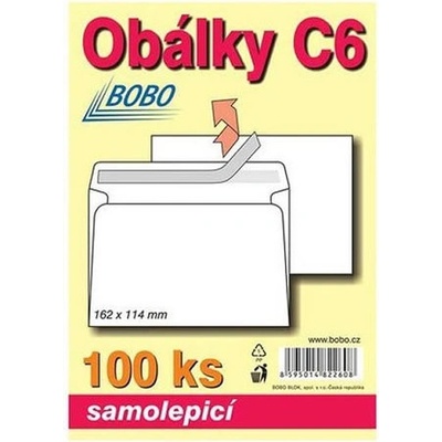 BOBO BLOK - Obálky C6 samolepicí (bal. 100ks)