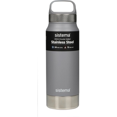 Sistema Hydrate Termoska Stainless Steel 650 ml šedá