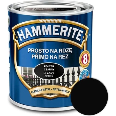 Hammerite Priamo na hrdzu hladký černý 0,25l