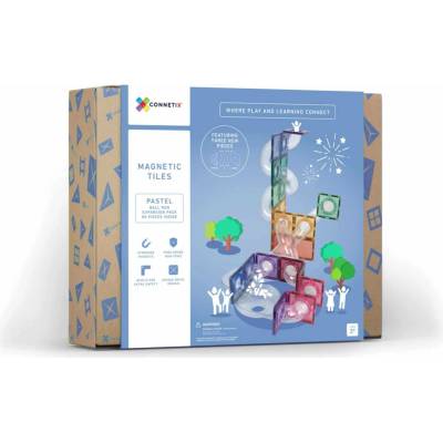 Connetix Guličková dráha Pastel 80 ks