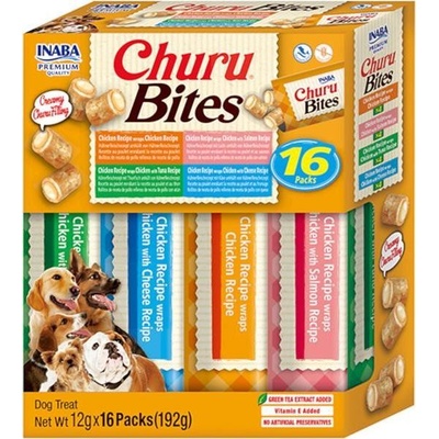 Churu INABA-FOODS EUROPE GmbH Dog Bites Chicken wraps Variety 16 x 12 g
