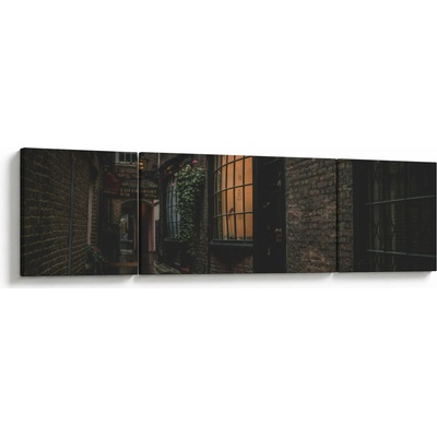 Obraz - Londýnska ulica, trojdielne 170x50 cm
