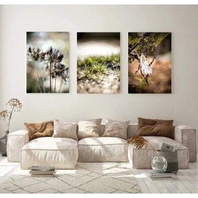 Divio Třídílný obraz na plátně, vzor 20453 Velikost: 60x120 cm