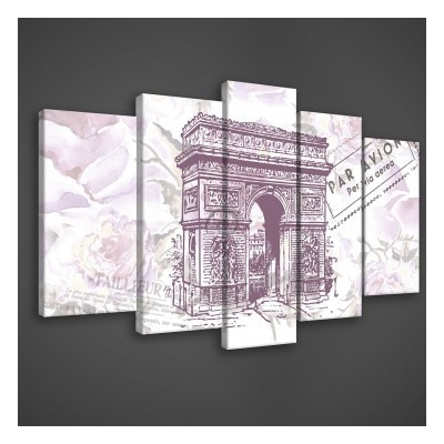 Obraz na plátne viacdielny - OB3461 - Paríž 100cm x 60cm - S17